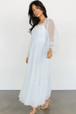 Baltic Born tulle styles|Cleobelle Maxi Dress | Ethereal Blue
