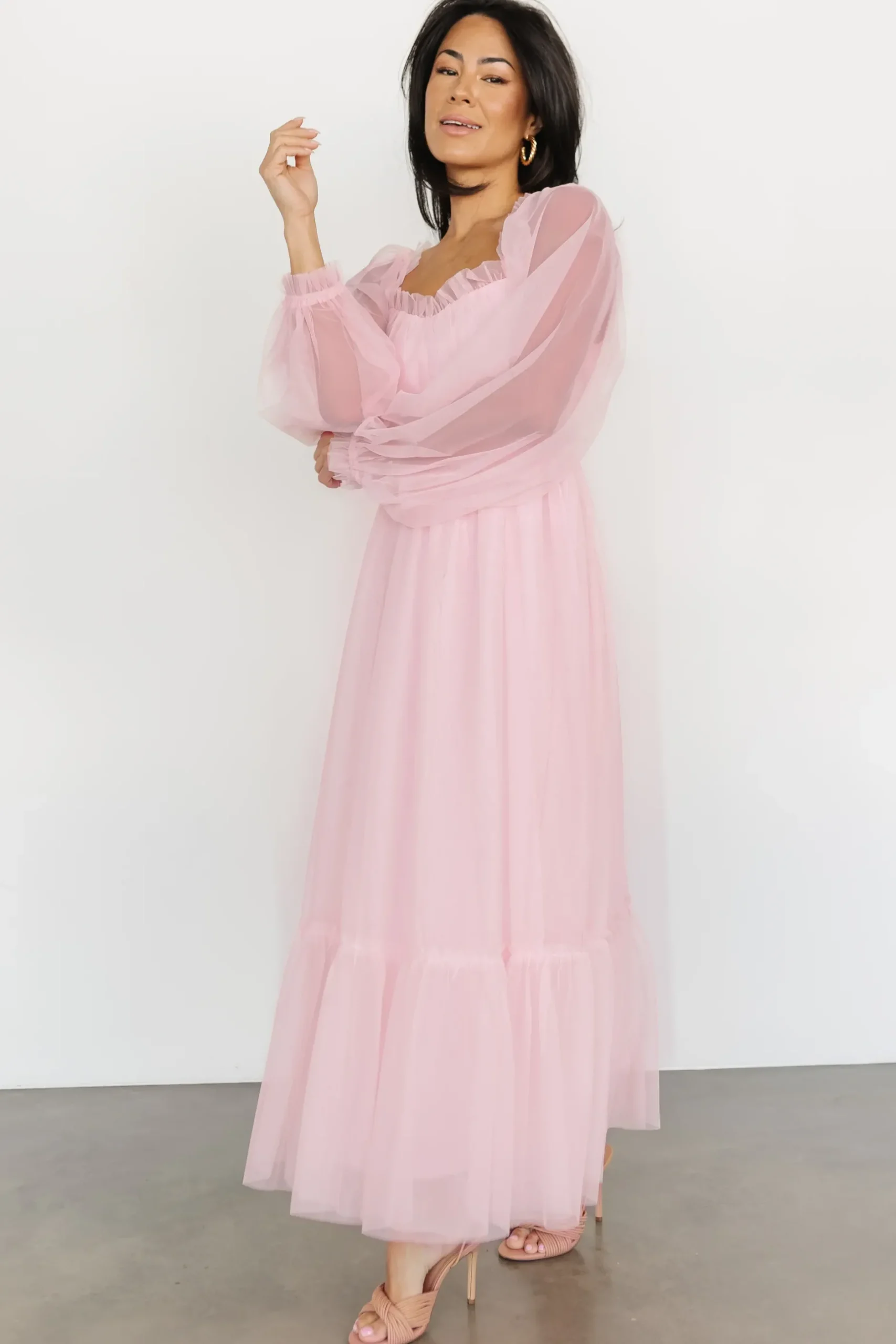 Baltic Born tulle styles|Cleobelle Maxi Dress | Ethereal Blue