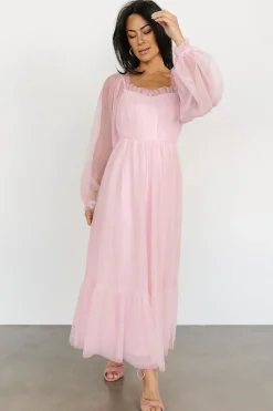 Baltic Born tulle styles|Cleobelle Maxi Dress | Rosy Pink