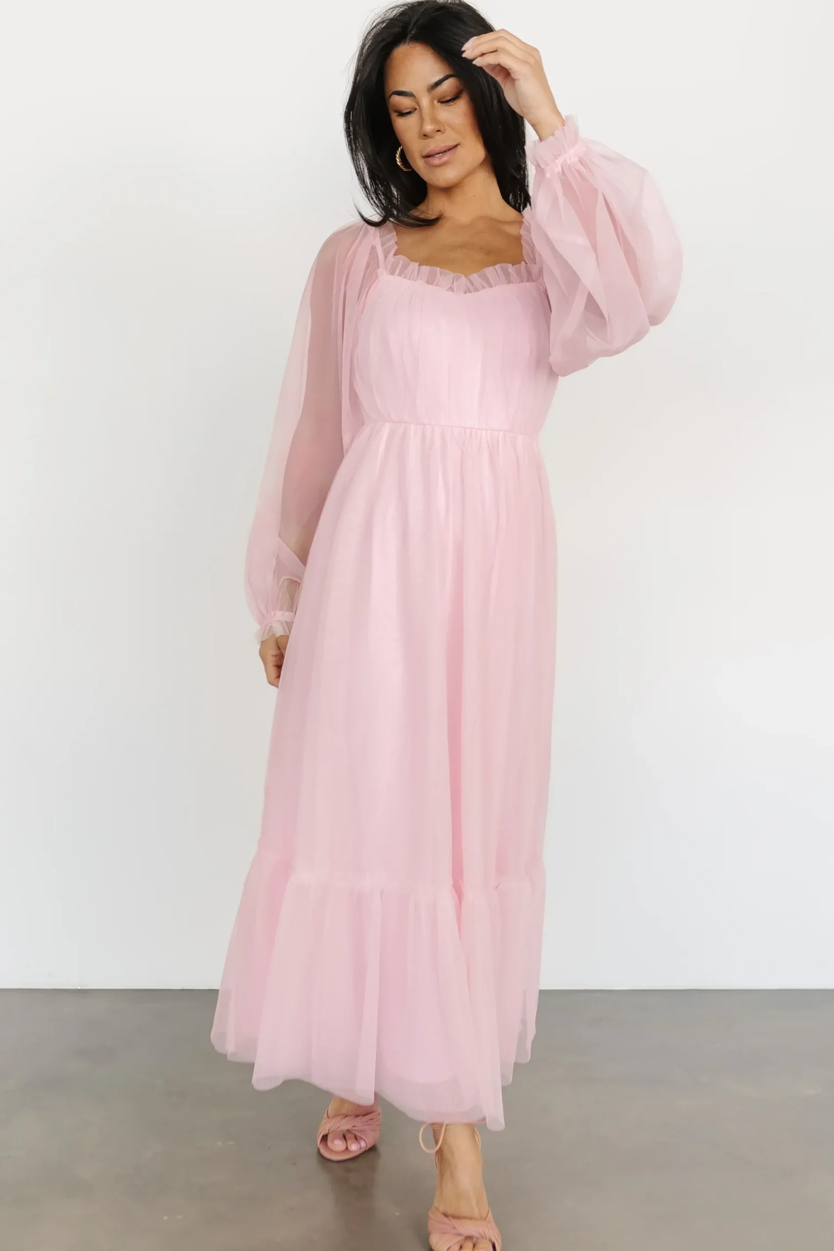 Baltic Born tulle styles|Cleobelle Maxi Dress | Rosy Pink