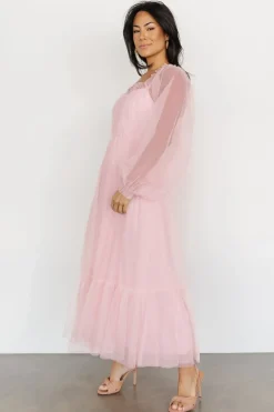 Baltic Born tulle styles|Cleobelle Maxi Dress | Rosy Pink