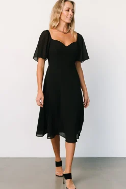 Baltic Born midi dresses|WEDDING SUITE|Colette Sweetheart Midi Dress | Black