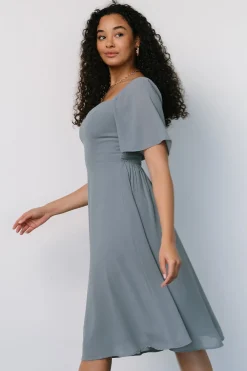 Baltic Born midi dresses|WEDDING SUITE|Colette Sweetheart Midi Dress | Dusty Blue