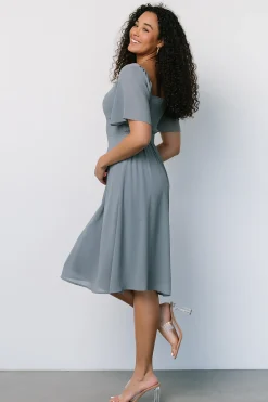 Baltic Born midi dresses|WEDDING SUITE|Colette Sweetheart Midi Dress | Dusty Blue