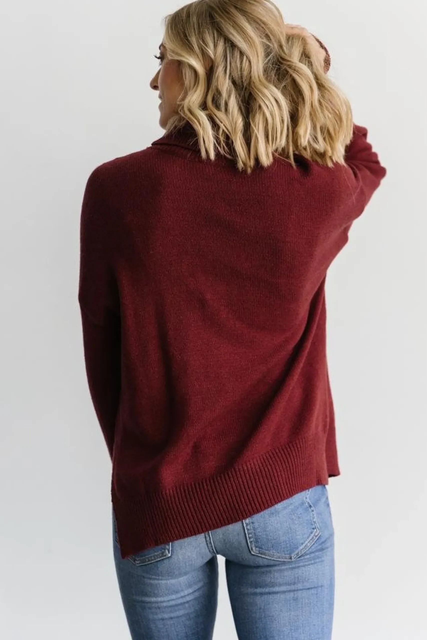 Baltic Born sweaters|WINTER ESSENTIALS|Collins Knit Sweater | Burgundy