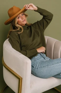 Baltic Born TOPS|sweaters|Collins Knit Sweater | Olive