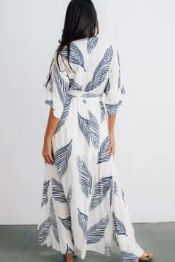 Baltic Born bump friendly|Corinth Maxi Dress | Navy Print