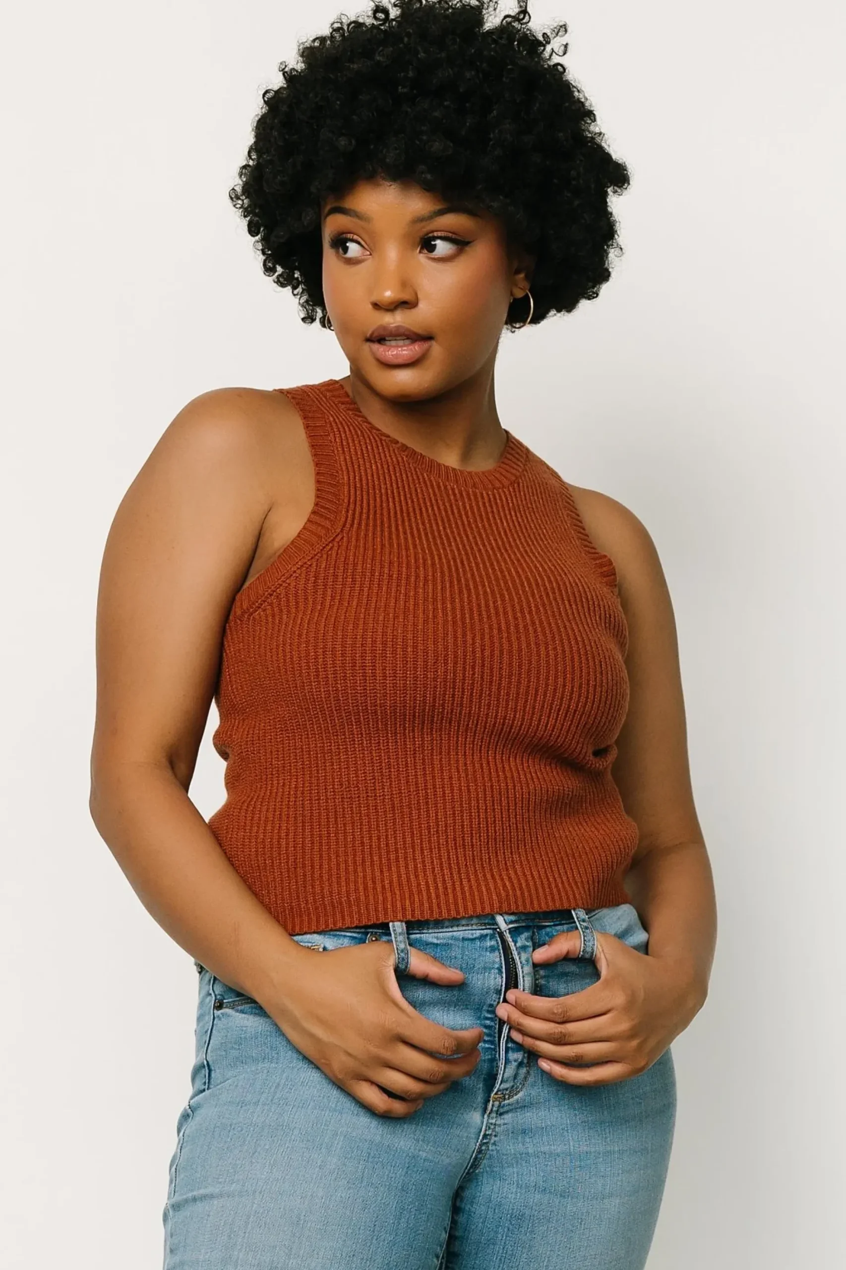 Baltic Born blouses + shirts|Cruz Knit Tank Top | Copper