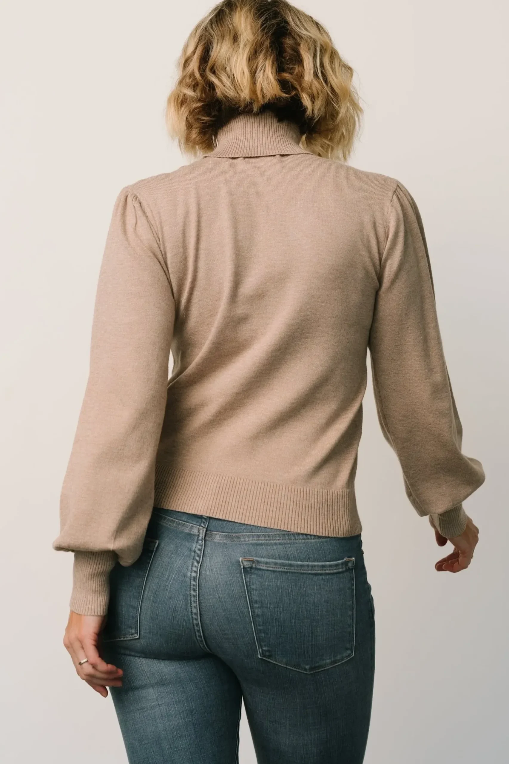 Baltic Born blouses + shirts|WINTER ESSENTIALS|Danica Turtleneck Knit Top | Taupe