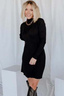 Baltic Born SALE|Dastrup Ribbed Dress | Black