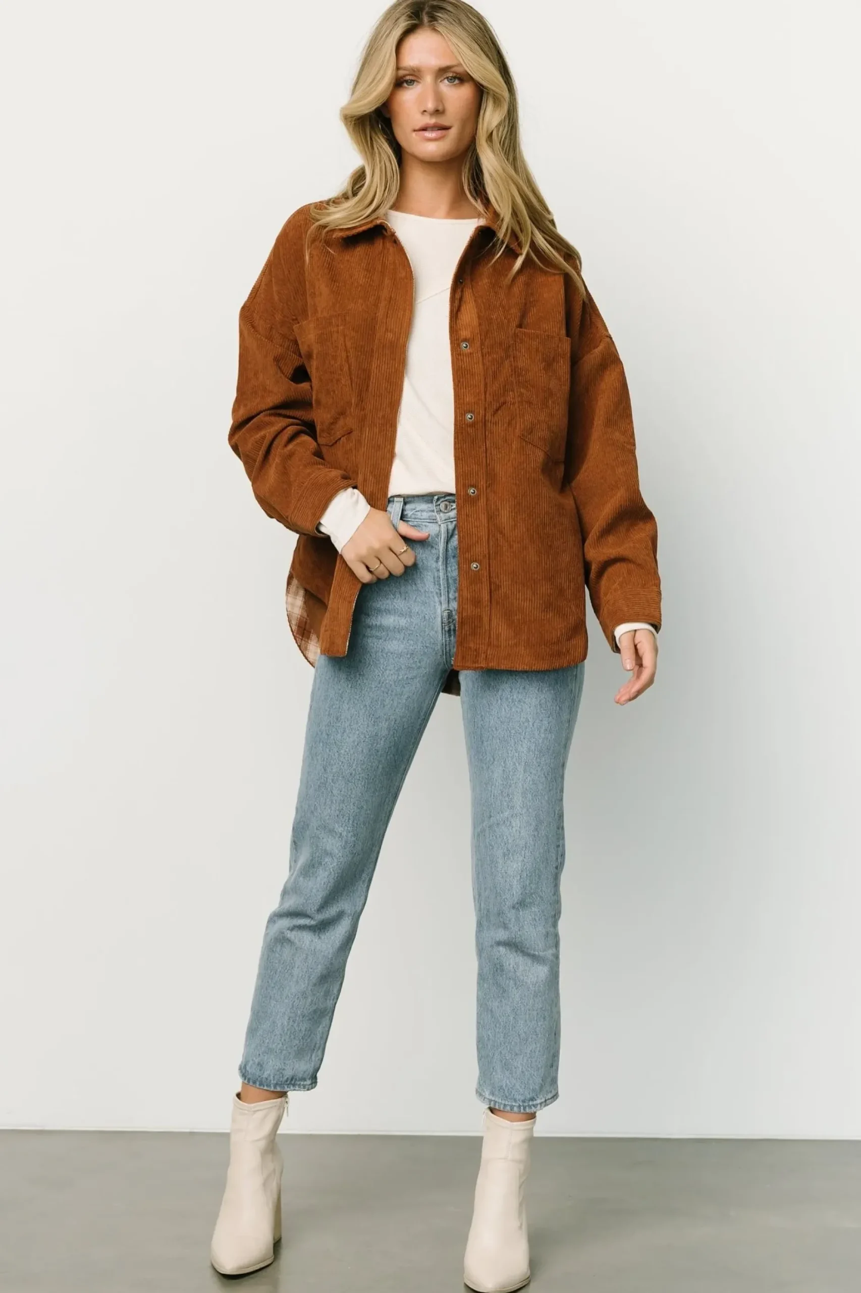 Baltic Born outerwear|WINTER ESSENTIALS|Davis Corduroy Shacket | Spice