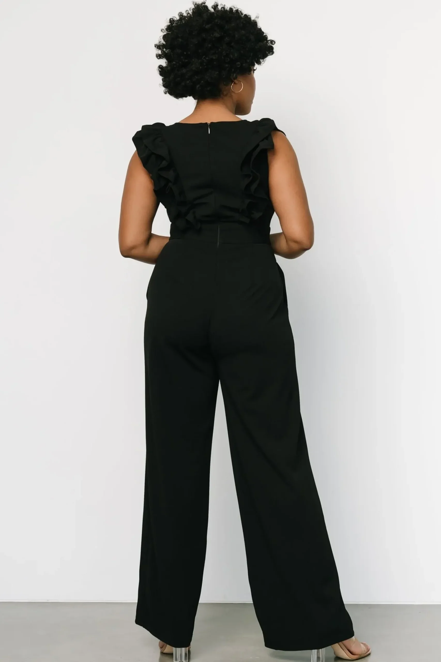 Baltic Born JUMPSUITS + ROMPERS|Descanso Ruffle Jumpsuit | Black