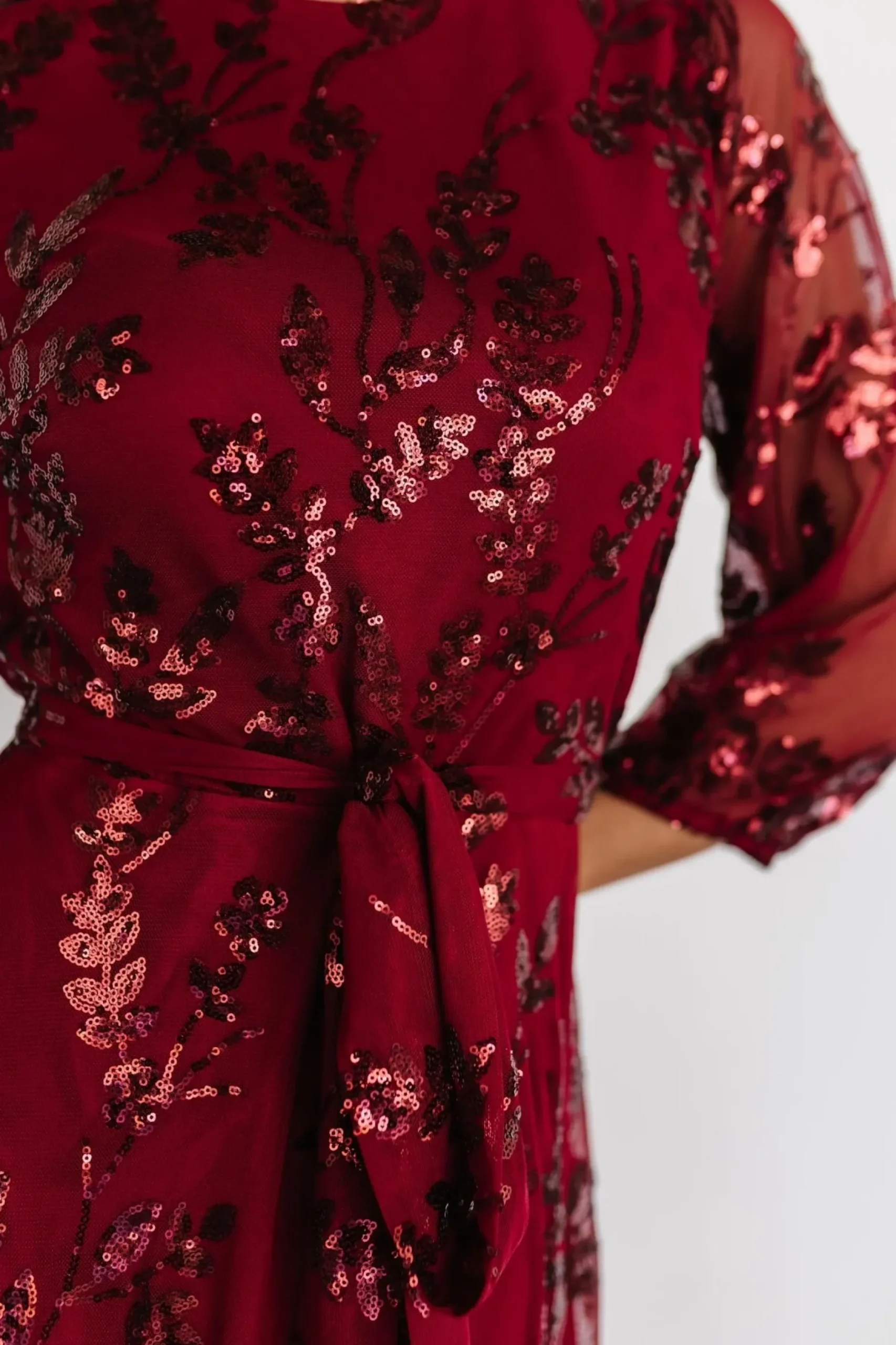 Baltic Born COMING SOON|Destiny Sequin Maxi Dress | Wine