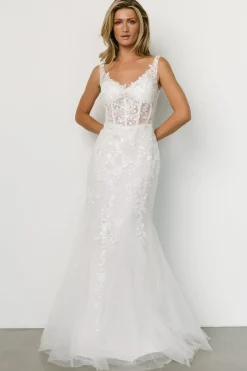 Baltic Born embellished + sequined|Devotion Bridal Gown | White