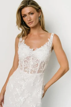 Baltic Born embellished + sequined|Devotion Bridal Gown | White
