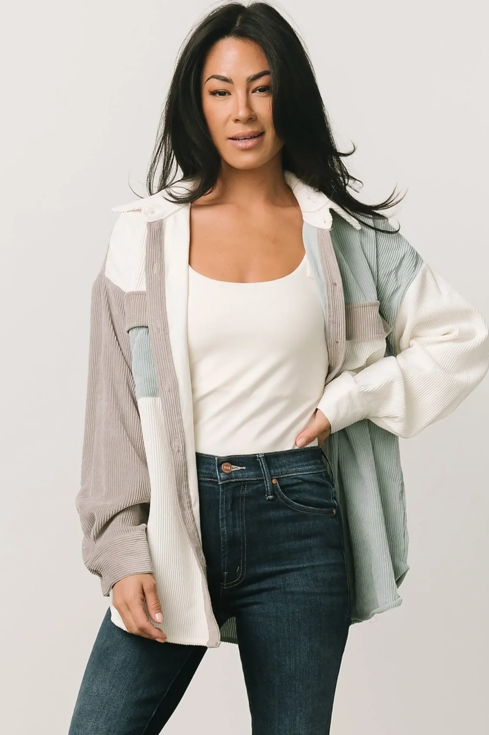 Baltic Born outerwear|Dillon Shacket | Sage Multi