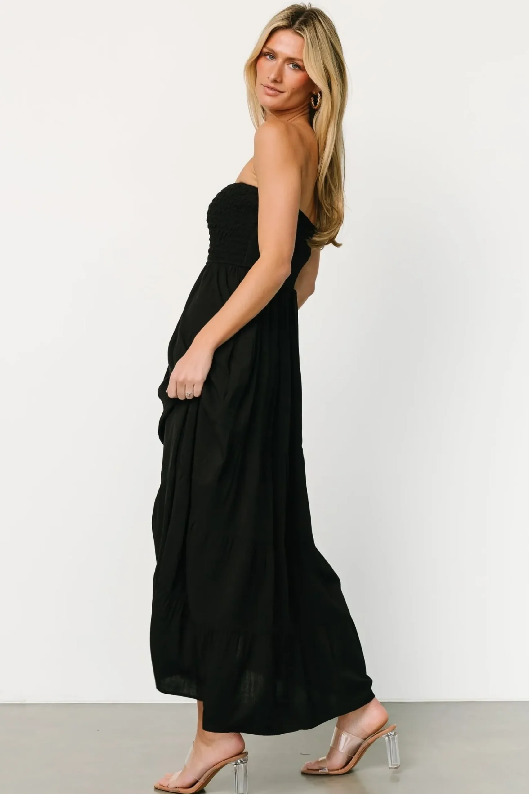 Baltic Born DRESSES|maxi dresses|Domenica Strapless Maxi Dress | Black