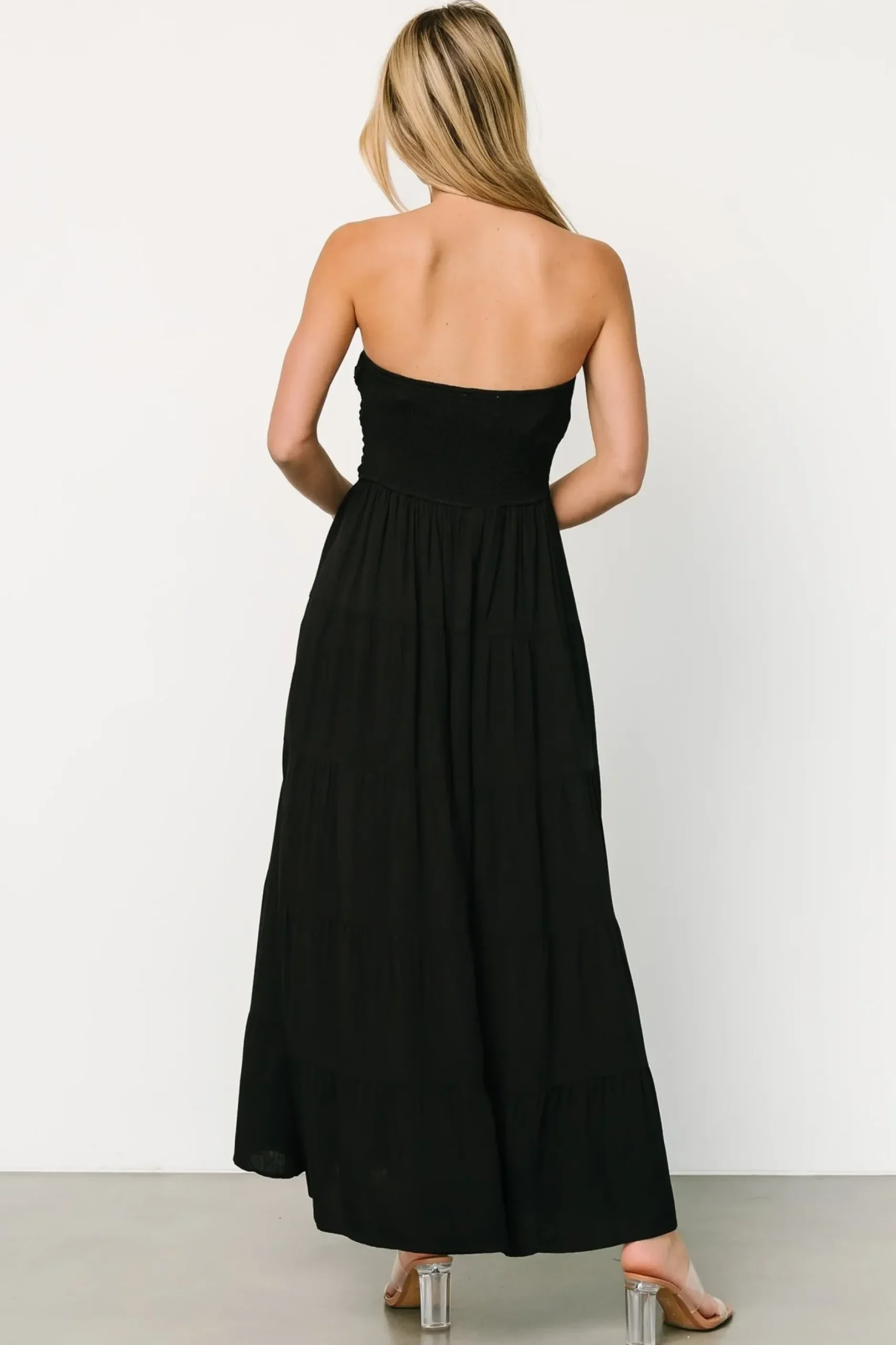 Baltic Born DRESSES|maxi dresses|Domenica Strapless Maxi Dress | Black