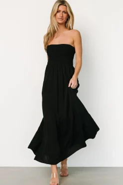 Baltic Born DRESSES|maxi dresses|Domenica Strapless Maxi Dress | Black