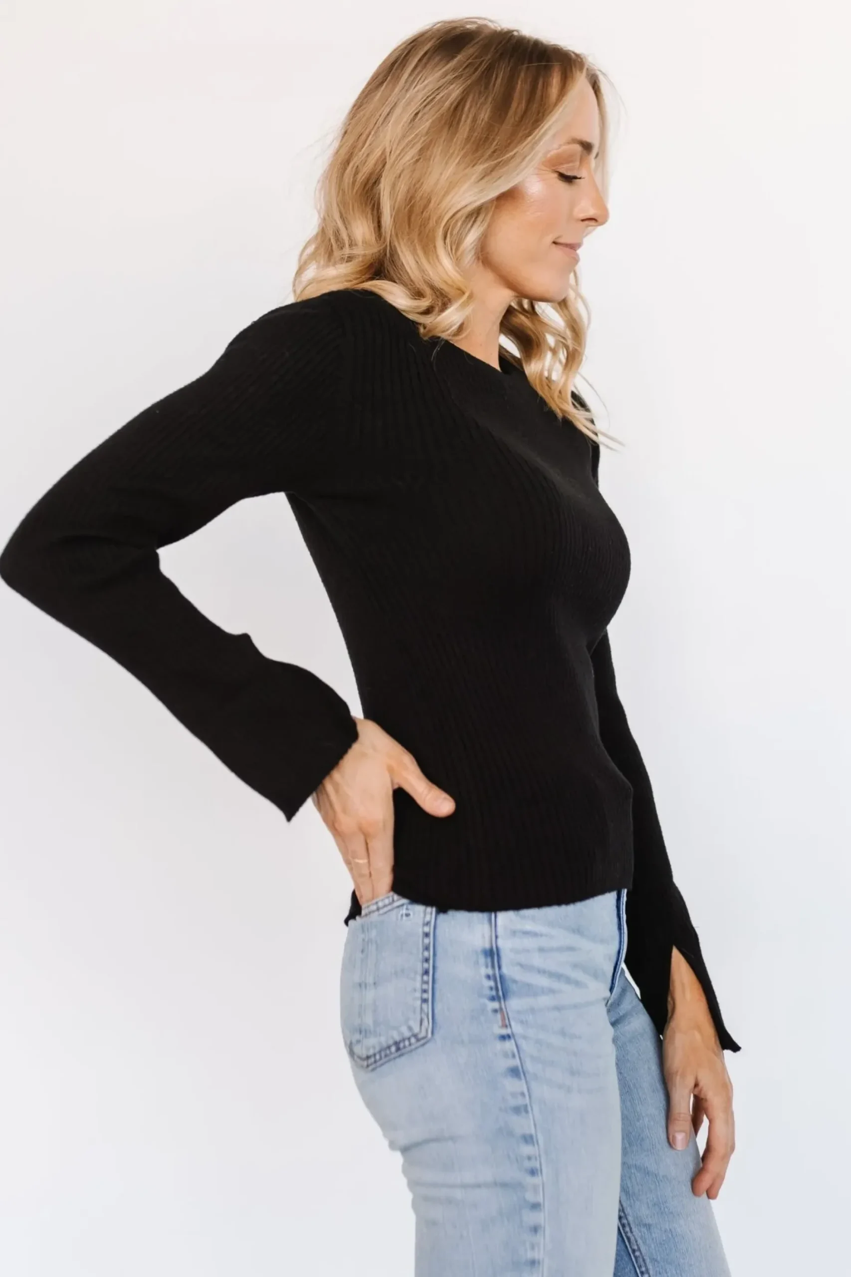 Baltic Born WINTER ESSENTIALS|SALE|Dominic Sweater Top | Black