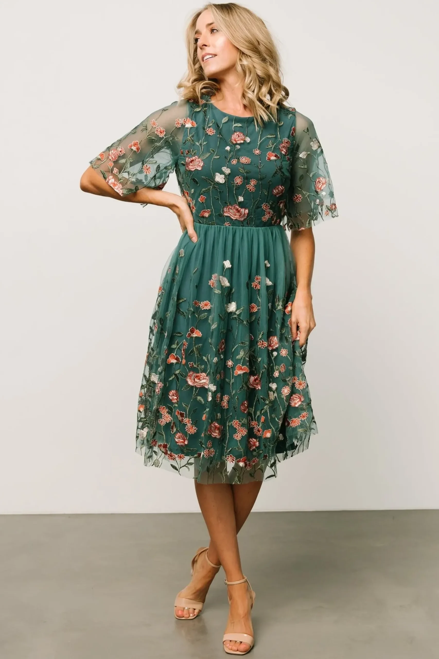 Baltic Born short dresses|Duchess Tulle Dress | Jade Garden