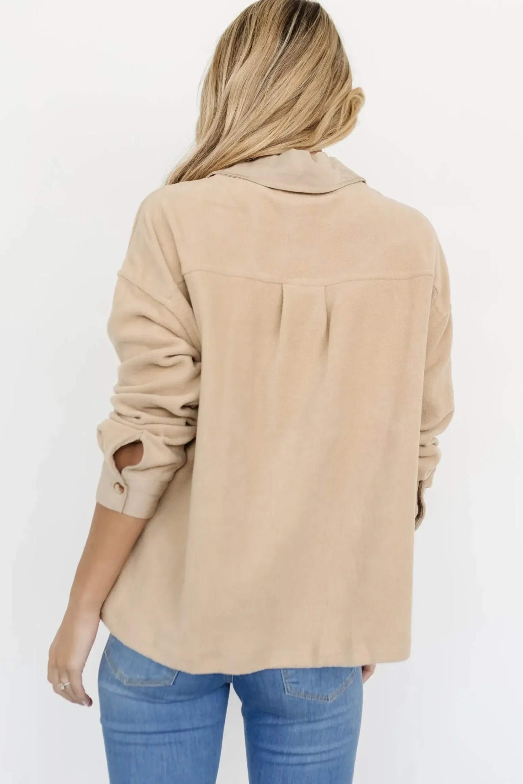 Baltic Born outerwear|Duke Button Up Top | Taupe