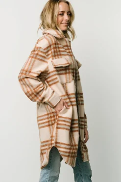 Baltic Born outerwear|WINTER ESSENTIALS|Durango Plaid Shacket | Oatmeal + Mocha
