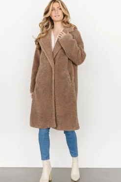 Baltic Born cardigans|Elbrus Sherpa Trench Coat | Dusty Brown