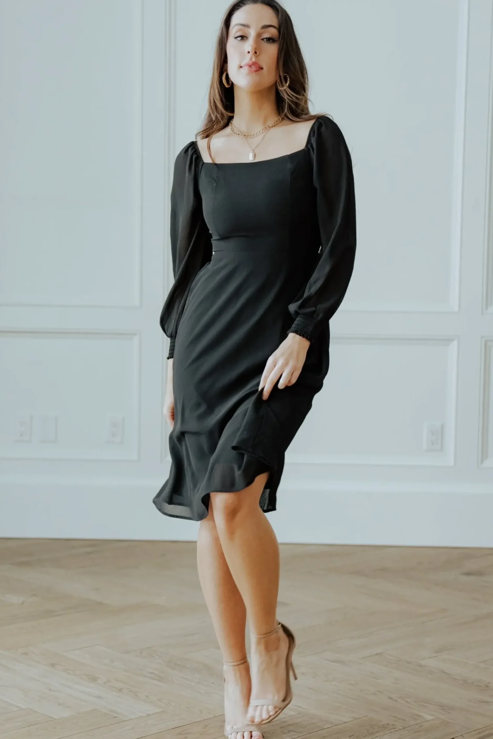 Baltic Born short dresses|WEDDING SUITE|Elise Short Dress | Black