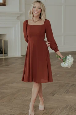 Baltic Born short dresses|WEDDING SUITE|Elise Short Dress | Cinnamon