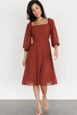 Baltic Born short dresses|WEDDING SUITE|Elise Short Dress | Cinnamon