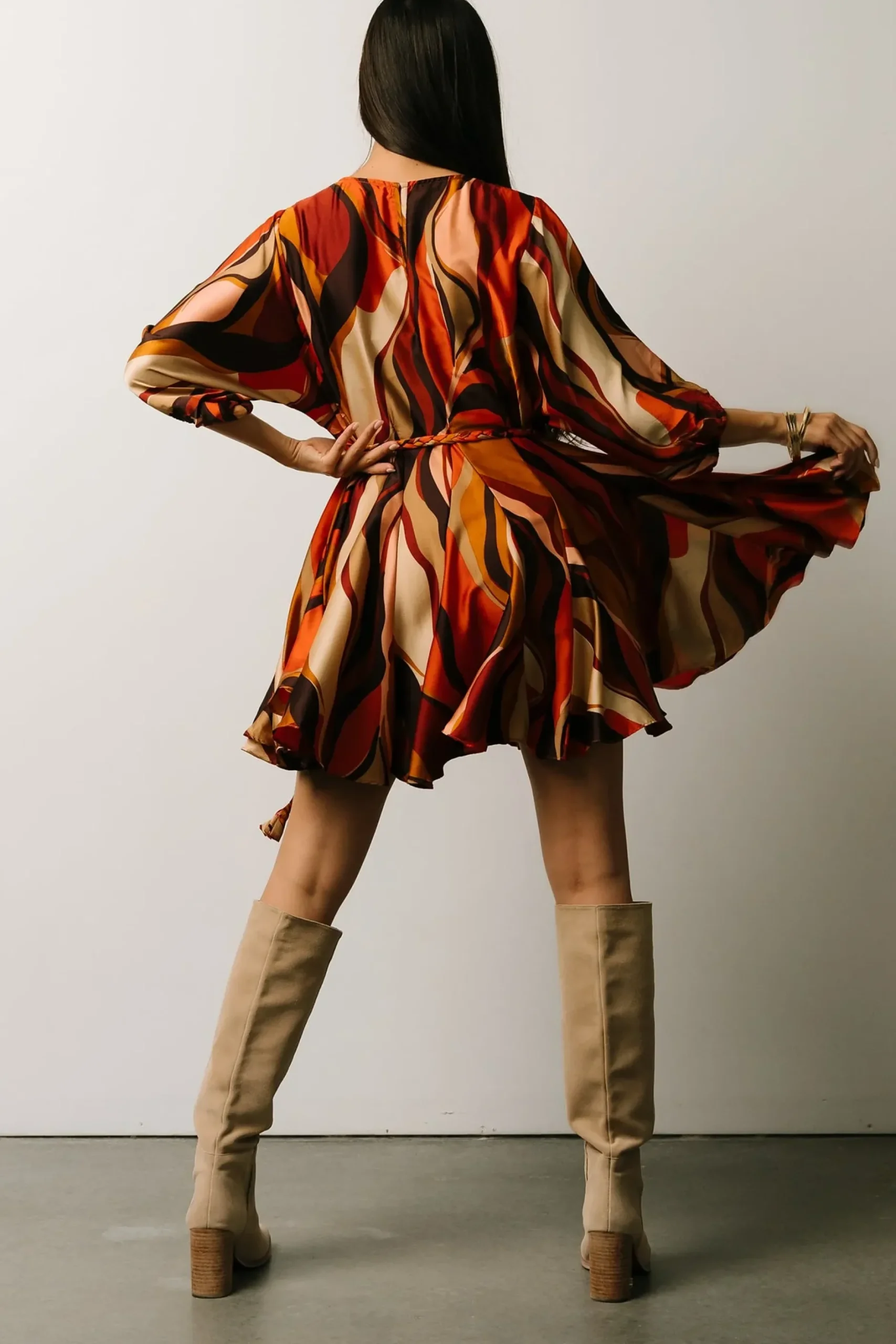Baltic Born WINTER ESSENTIALS|Esma Mini Dress | Rust Multi