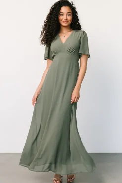 Baltic Born maxi dresses|WEDDING SUITE|Esti Maxi Dress | Dark Sage