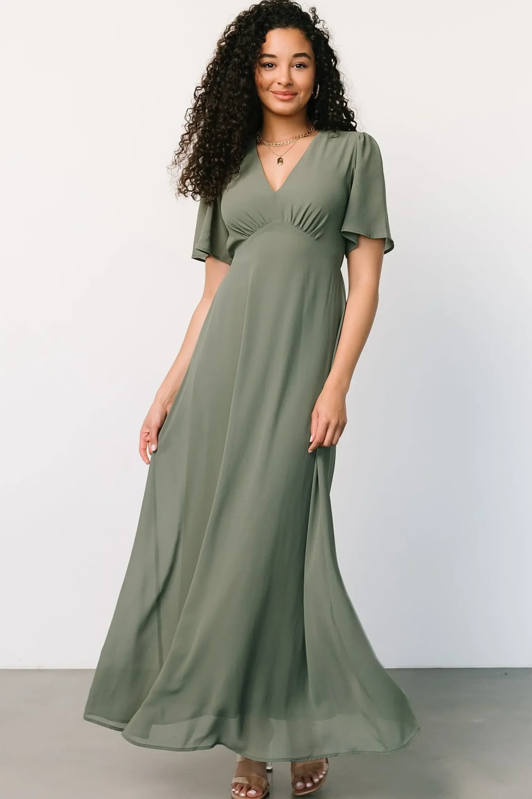 Baltic Born maxi dresses|WEDDING SUITE|Esti Maxi Dress | Dark Sage