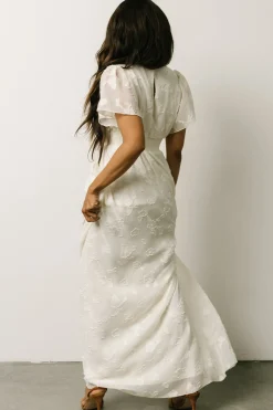 Baltic Born SALE|Evelyn Smocked Maxi Dress | Off White