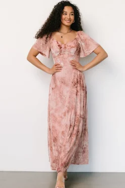 Baltic Born maxi dresses|WEDDING SUITE|Everley Velvet Maxi Dress | Blush