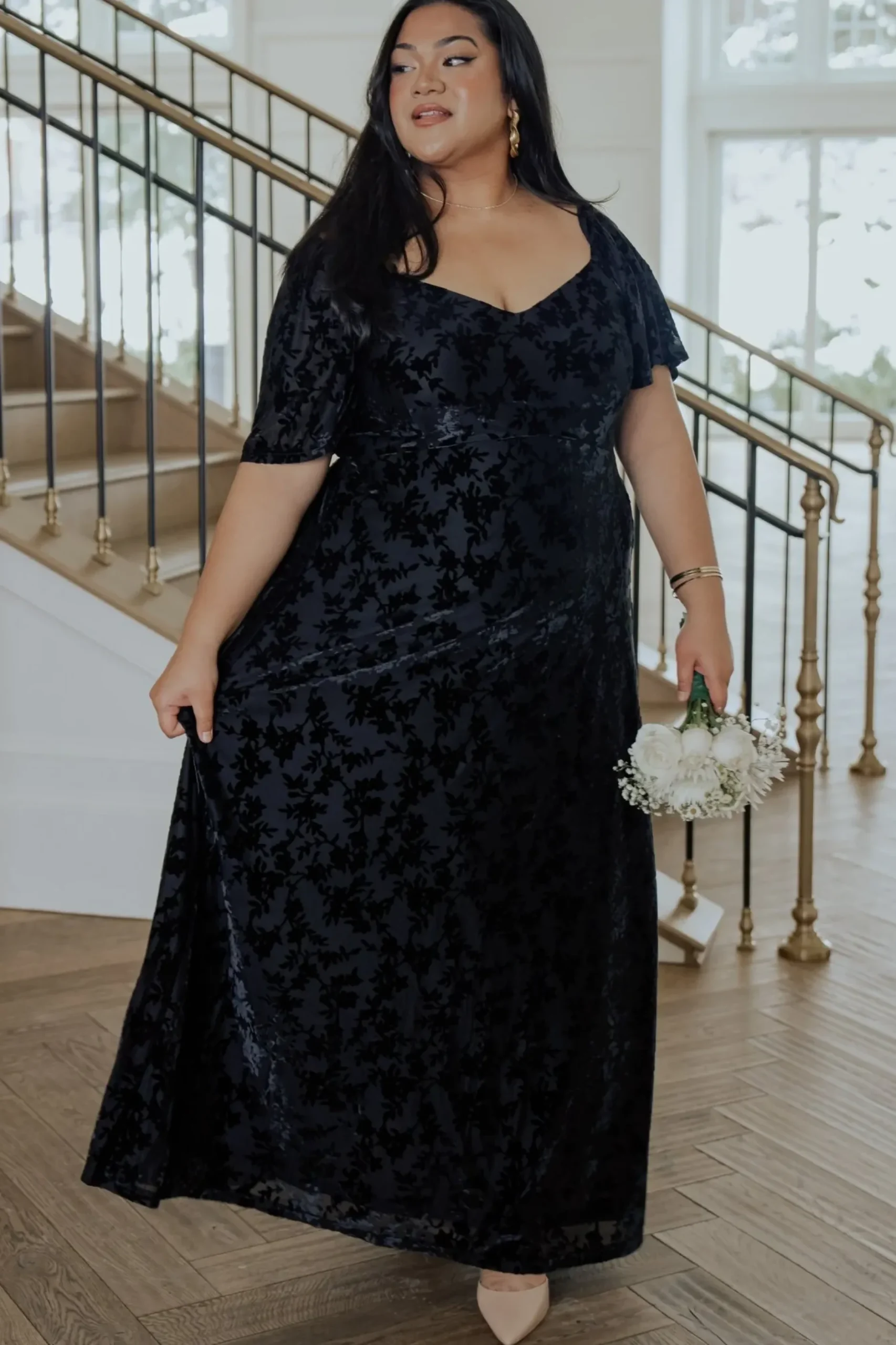 Baltic Born maxi dresses|WEDDING SUITE|Everley Velvet Maxi Dress | Black