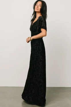 Baltic Born maxi dresses|WEDDING SUITE|Everley Velvet Maxi Dress | Black