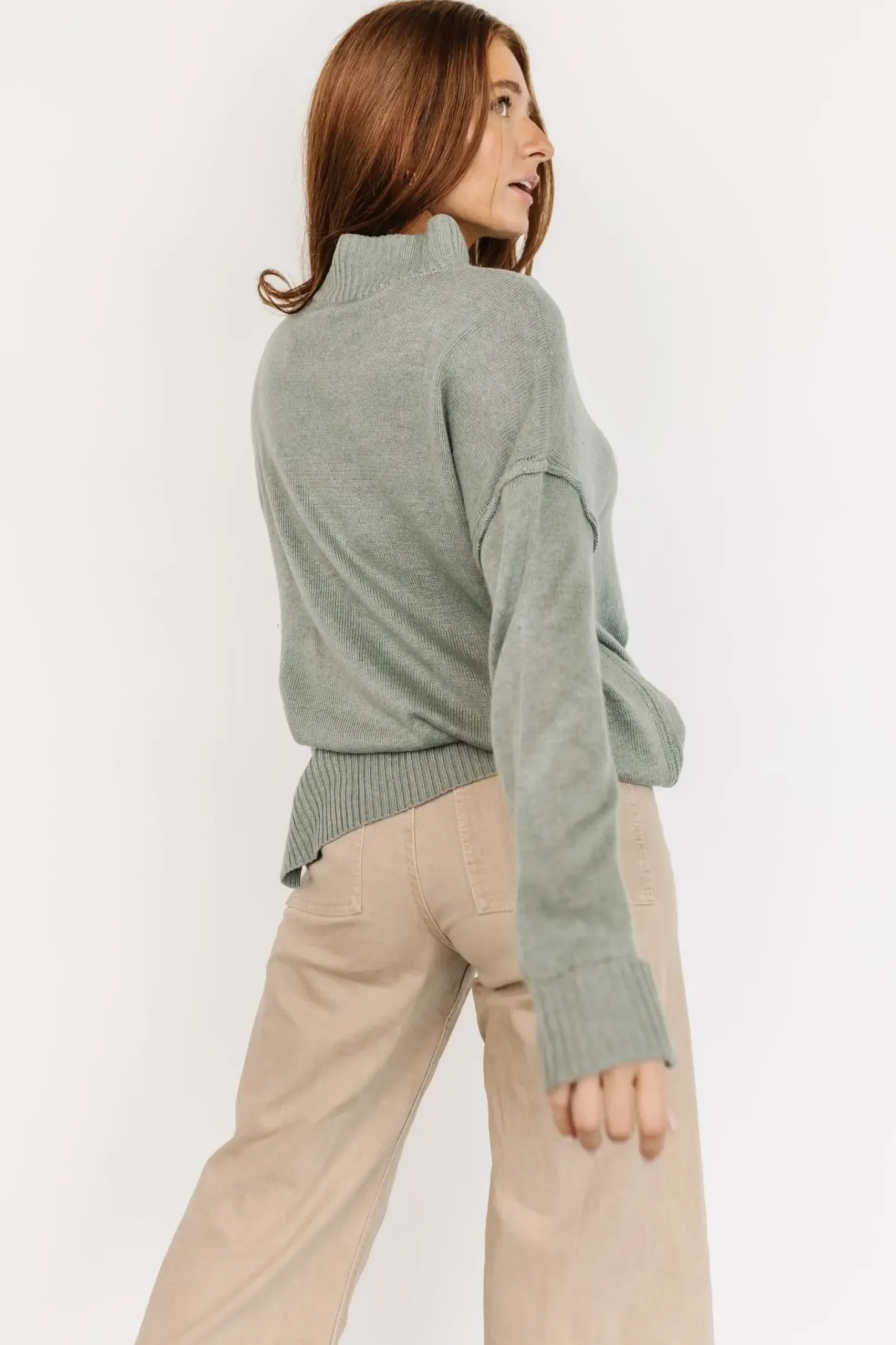 Baltic Born sweaters|EXTENDED SIZING|Evermore Knit Sweater | Sage
