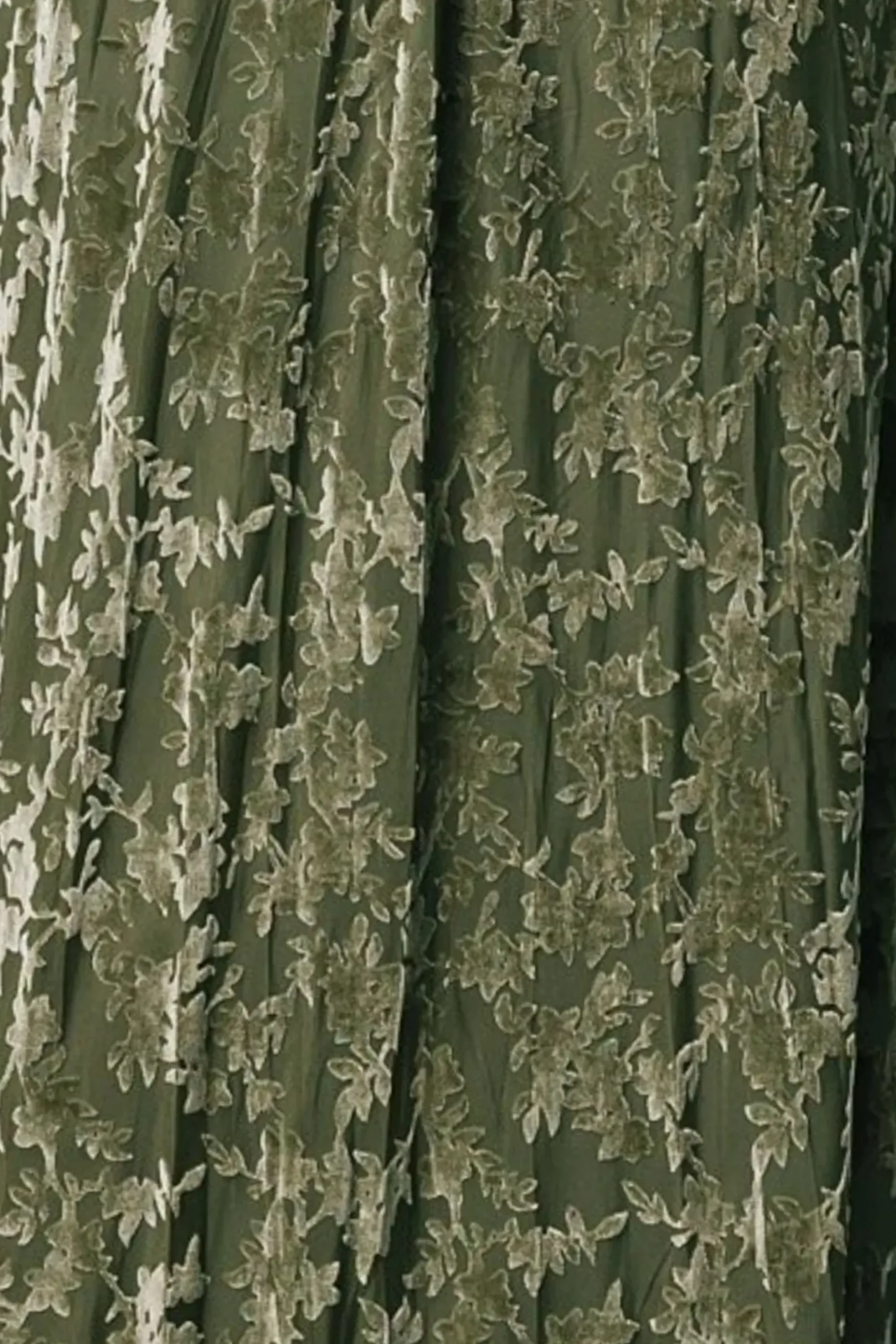 Baltic Born fabric swatches|Fabric Swatch - Everley Velvet | Dark Sage