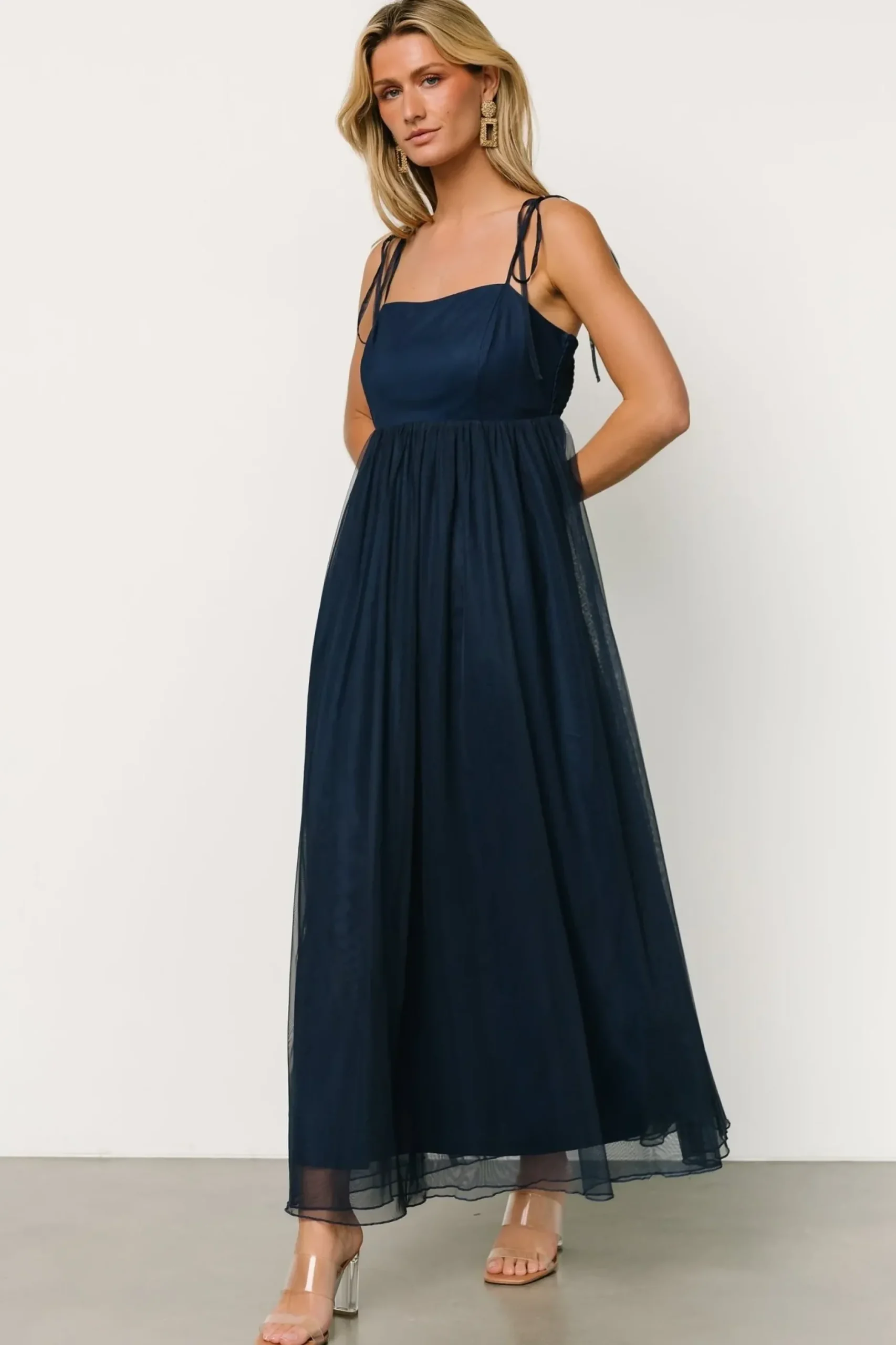 Baltic Born tulle styles|Fiona Tulle Maxi Dress | Midnight Blue