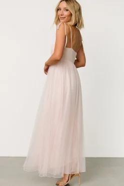 Baltic Born tulle styles|Fiona Tulle Maxi Dress | Pale Blush