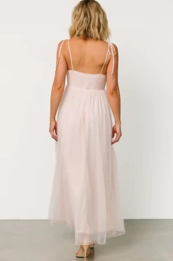 Baltic Born tulle styles|Fiona Tulle Maxi Dress | Pale Blush