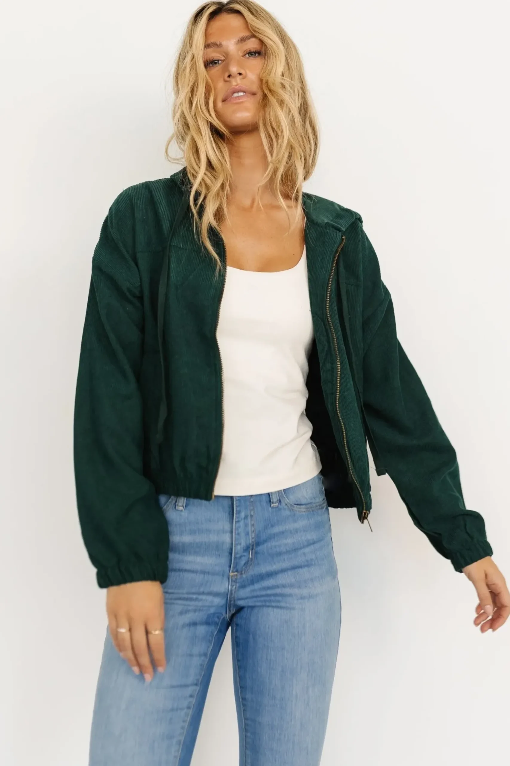 Baltic Born outerwear|Frankie Zip Jacket | Dark Green