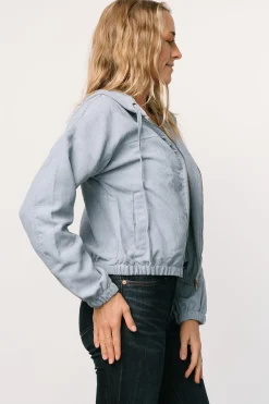 Baltic Born outerwear|Frankie Zip Jacket | Dusty Blue