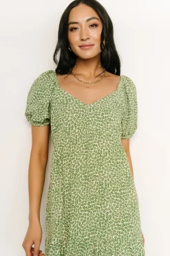 Baltic Born maxi dresses|EXTENDED SIZING|Gables Puff Sleeve Maxi Dress | Green Multi