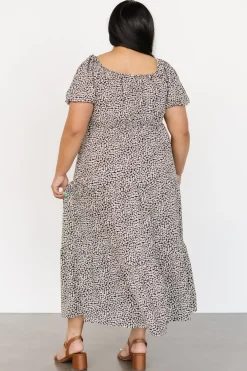 Baltic Born maxi dresses|EXTENDED SIZING|Gables Puff Sleeve Maxi Dress | Black Multi