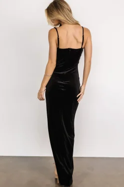 Baltic Born WEDDING SUITE|wedding guest|Gaia Velvet Gown | Black