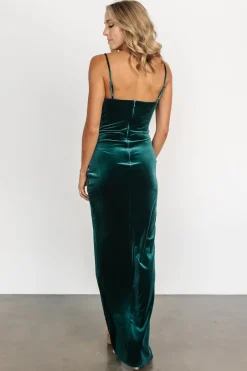 Baltic Born WEDDING SUITE|wedding guest|Gaia Velvet Gown | Emerald