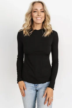 Baltic Born blouses + shirts|Gale Ribbed Top | Off White